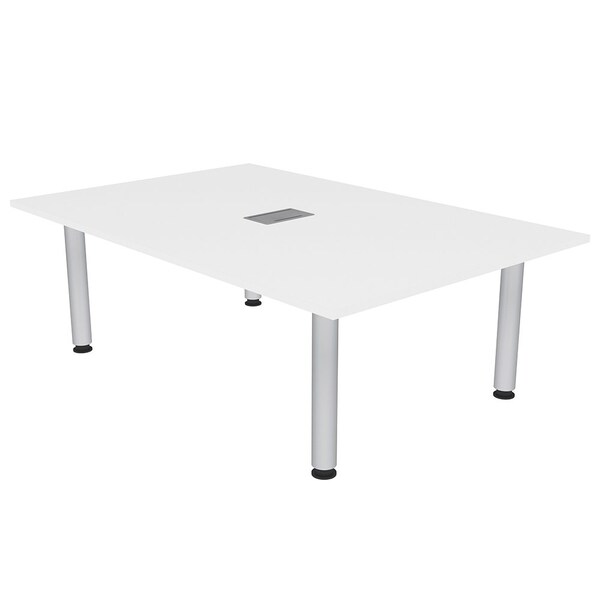 47.25 in W, 71.5 in L, 29 in H, Engineered Wood Top, White